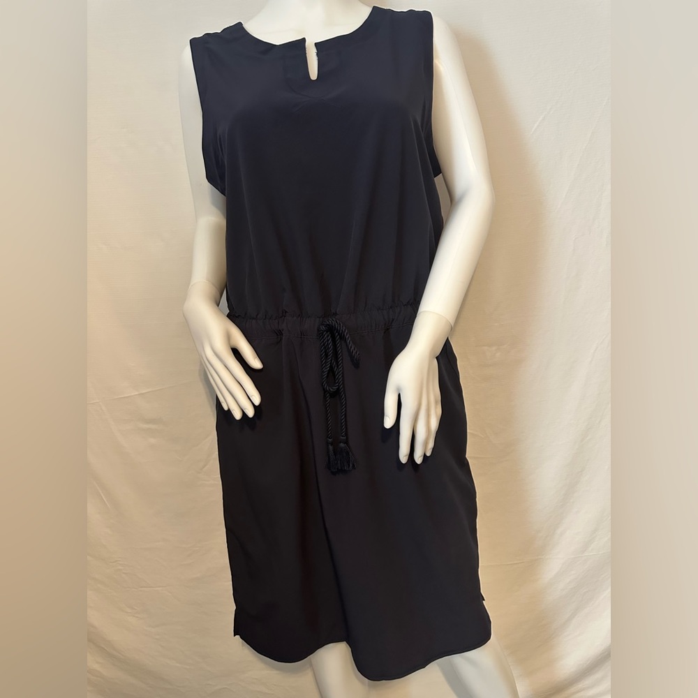 Talbots Womens Cinch Waist Sleeveless Dress- Medium